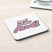 Trotse nieuwe tante Tshirts en geschenken Onderzetter (Linkerzijde)