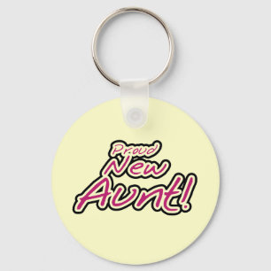 Trotse nieuwe tante tshirts en geschenken sleutelhanger