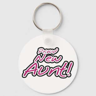 Trotse nieuwe tante tshirts en geschenken sleutelhanger