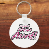 Trotse nieuwe tante tshirts en geschenken sleutelhanger (Voorkant)