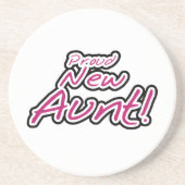 Trotse nieuwe tante Tshirts en geschenken Zandsteen Onderzetter (Voorkant)