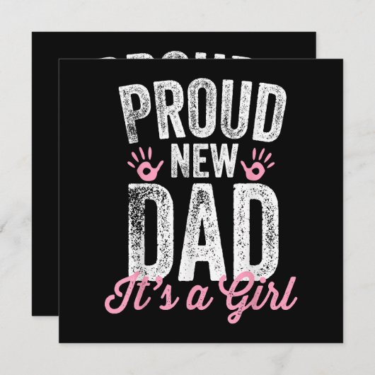 Trotse nieuwe vader Het is een meisje cadeautjes v (Voorkant / Achterkant)