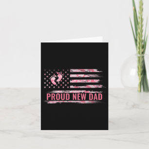 Trotse Nieuwe Vader Mannen Nieuwe Meisje Ba Kaart