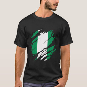 Trotse Nigeriaanse vlaggenfans Nigeria T-shirt