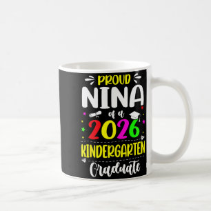 Trotse nina klas van 2026 kleutergraduate kind koffiemok