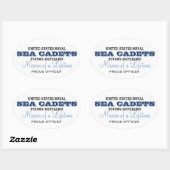 Trotse officier ovale sticker (Vel)