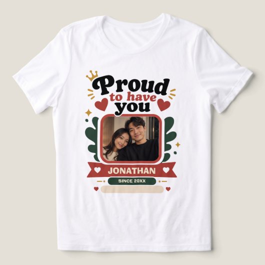 Trotse om jou maatwerk te hebben Tri-Blend shirt (Design voorkant)