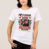 Trotse om jou maatwerk te hebben Tri-Blend shirt (Voorkant)