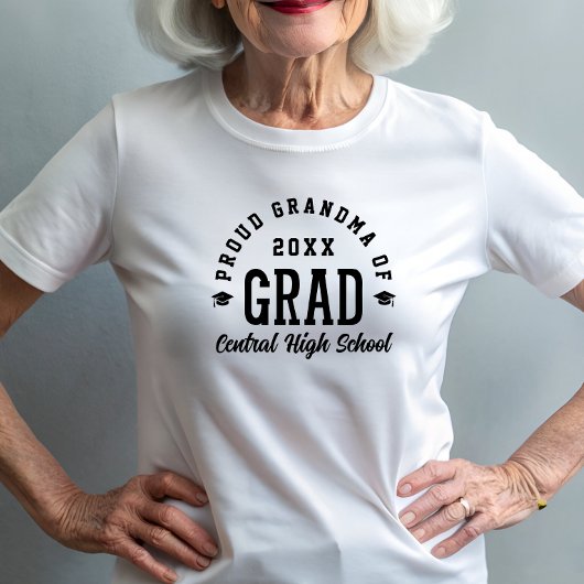 Trotse oma afgestudeerd universiteit typografie af Tri-Blend shirt