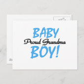 Trotse Oma Baby Boy T shirten en geschenken Briefkaart (Voorkant / Achterkant)