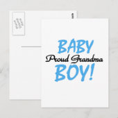 Trotse Oma Baby Boy T shirten en geschenken Briefkaart (Voorkant / Achterkant)