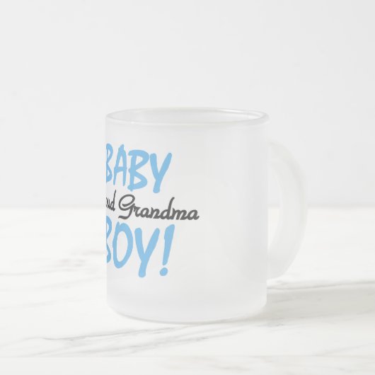 Trotse Oma Baby Boy T shirten en geschenken Matglas Koffiemok (Voorkant rechts)