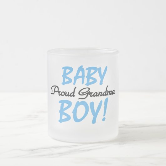 Trotse Oma Baby Boy T shirten en geschenken Matglas Koffiemok (Center)
