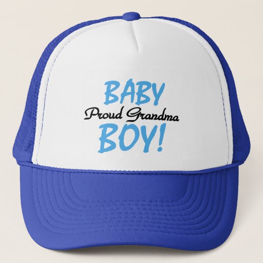 Trotse Oma Baby Boy T shirten en geschenken Trucker Pet (Voorkant)