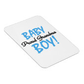 Trotse oma baby jongen geschenken magneet (Rechterzijde)