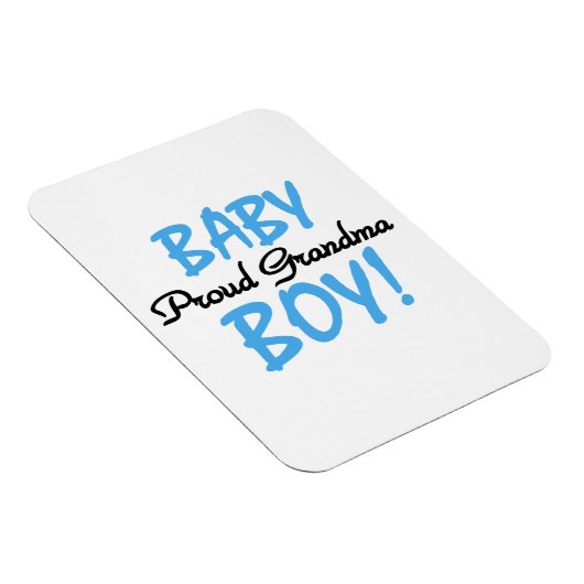 Trotse oma baby jongen geschenken magneet (Rechterzijde)