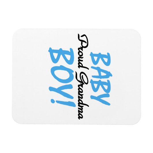 Trotse oma baby jongen geschenken magneet (Horizontaal)
