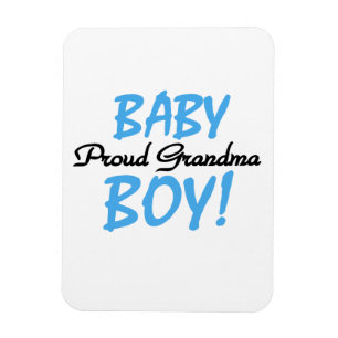 Trotse oma baby jongen geschenken magneet