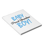 Trotse oma baby jongen geschenken notitieblok (Schuin)
