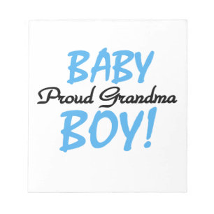 Trotse oma baby jongen geschenken notitieblok