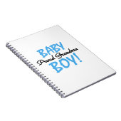Trotse oma baby jongen geschenken notitieboek (Rechterzijde)