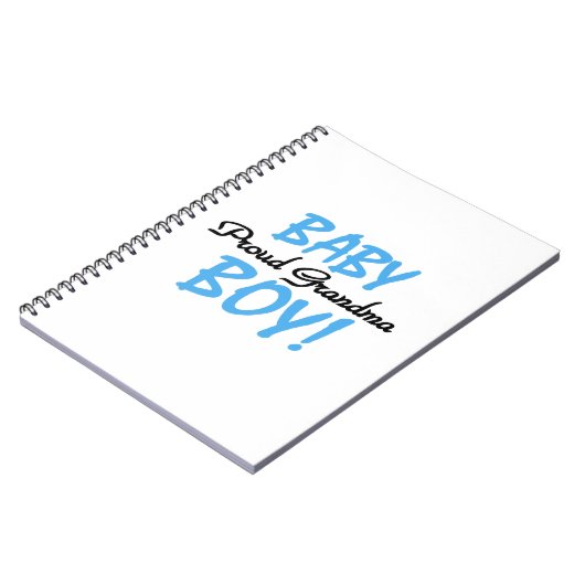 Trotse oma baby jongen geschenken notitieboek (Linkerzijde)