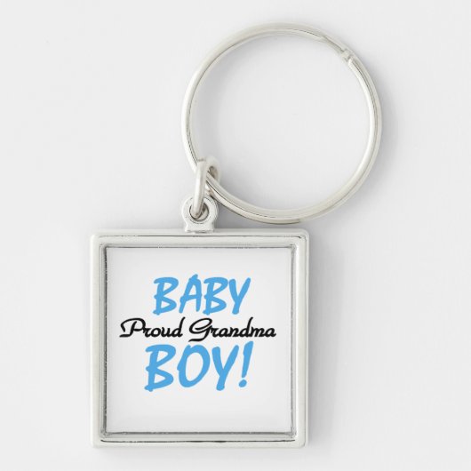 Trotse oma baby jongen geschenken sleutelhanger (Voorkant)