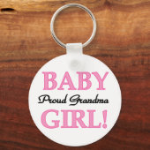 Trotse Oma Baby Meisje Tshirts en Geschenken Sleutelhanger (Voorkant)