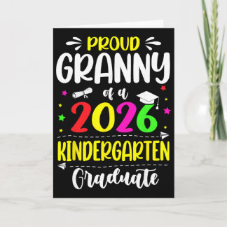 Trotse oma Cl van 2026 kleuterschool afgestudeerde Kaart