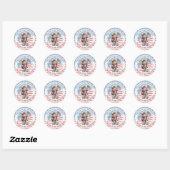 Trotse oma-sticker ronde sticker (Vel)