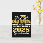 Trotse Oma van 2025 Valedictorian Afstuderen Kaart (Gele Bloem)