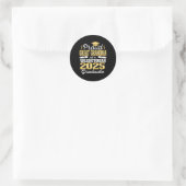 Trotse Oma van 2025 Valedictorian Afstuderen Ronde Sticker (Tas)