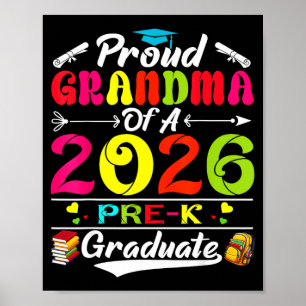Trotse oma van afgestudeerde pre-k 2026 moedersdag poster