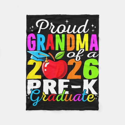 Trotse oma van afgestudeerde pre-k kleuters van 20 fleece deken (Voorkant)