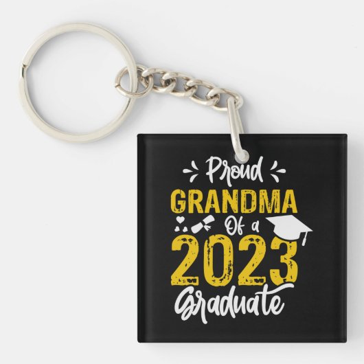 Trotse oma van Afstuderen 2023 Sleutelhanger (voorkant)