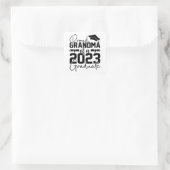 Trotse oma van Afstuderen 2023 Vierkante Sticker (Tas)