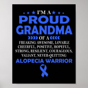 Trotse oma van Alopecia krijger T Poster
