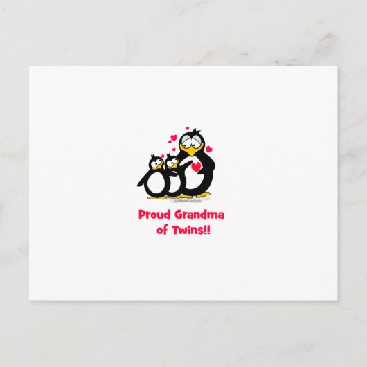 Trotse oma van de tweeling briefkaart (Voorkant)