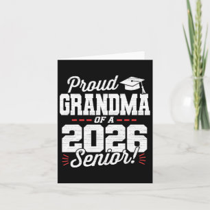 Trotse oma van een 2026 senior CL van 26 Afstudere Kaart