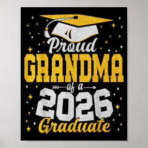 Trotse oma van een afgestudeerde senior van de kla poster