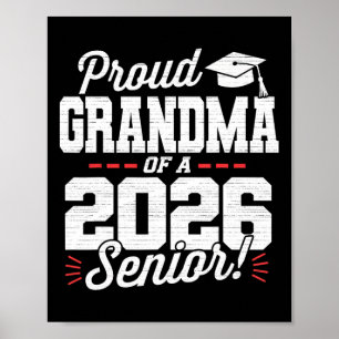 Trotse oma van een afgestudeerde van de seniorklas poster