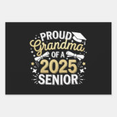 Trotse oma van een Afstuderen Afstuderen Golden 20 Inpakpapier Vel (Voorkant)