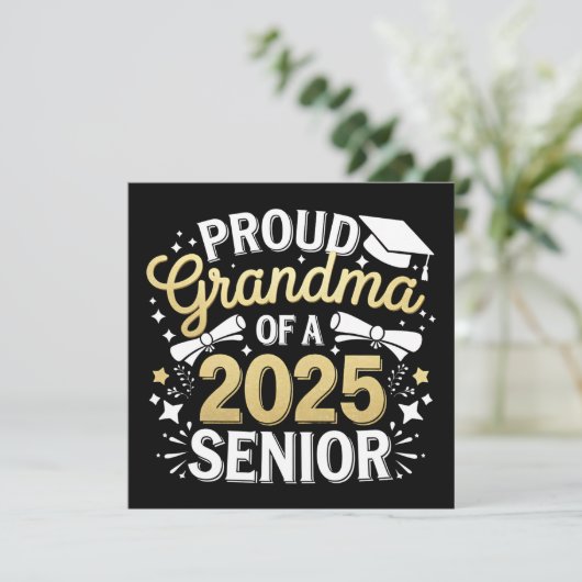 Trotse oma van een Afstuderen Afstuderen Golden 20 Kaart (Staand voorkant)