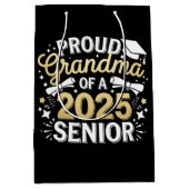 Trotse oma van een Afstuderen Afstuderen Golden 20 Medium Cadeauzakje (Voorkant)