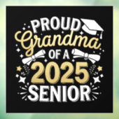 Trotse oma van een Afstuderen Afstuderen Golden 20 Raamsticker (Vel 3)