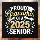 Trotse oma van een Afstuderen Afstuderen Golden 20 Raamsticker (Vel 2)