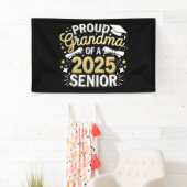 Trotse oma van een Afstuderen Afstuderen Golden 20 Spandoek (Insitu)