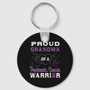 Trotse oma van een alvleesklier kankerstrijder op sleutelhanger