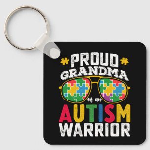 Trotse oma van een autisme warrior-familie sleutelhanger