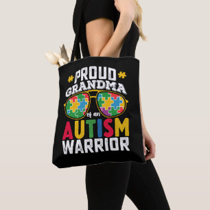 Trotse oma van een autisme warrior-familie tote bag